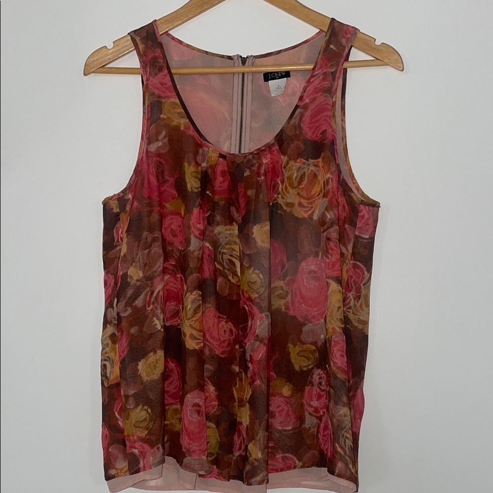 J. Crew Floral Tank Top
